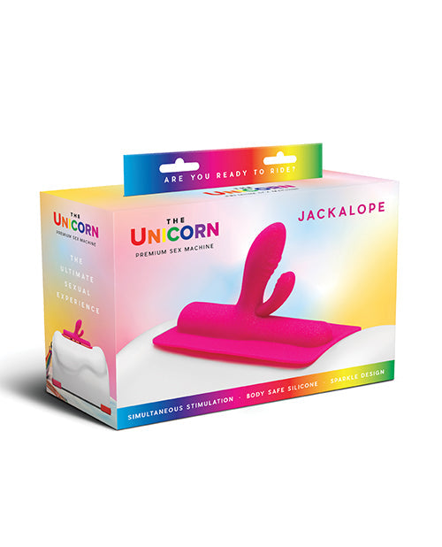NO ETA The Cowgirl Unicorn Jackalope Silicone Attachment - Pink | Pleasura