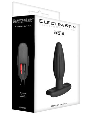 ElectraStim Accessory - Silicone Noir Rocker Butt Plug - Small | Pleasura