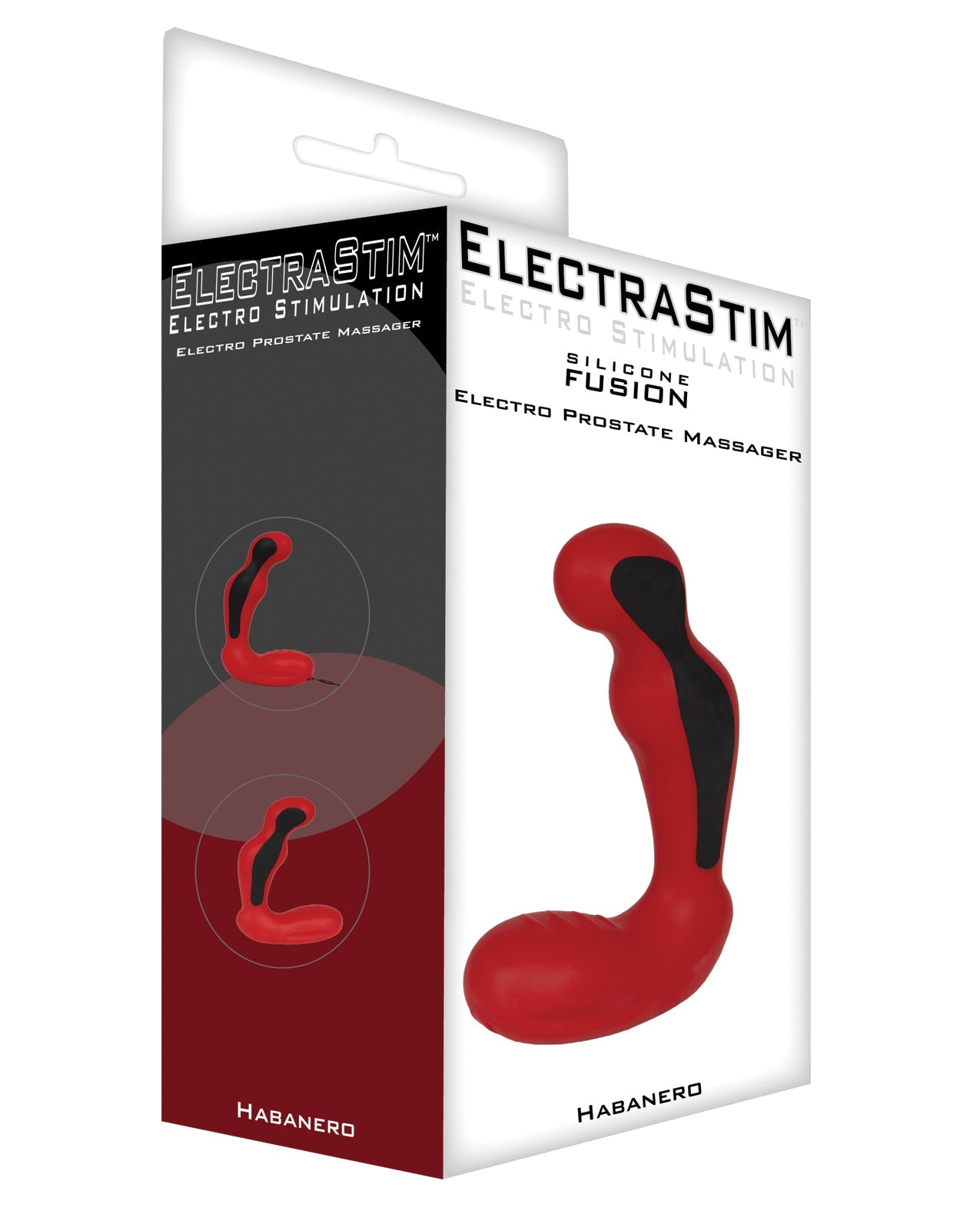 ElectraStim Silicone Fusion Habanero Prostate Massager - Red/Black | Pleasura