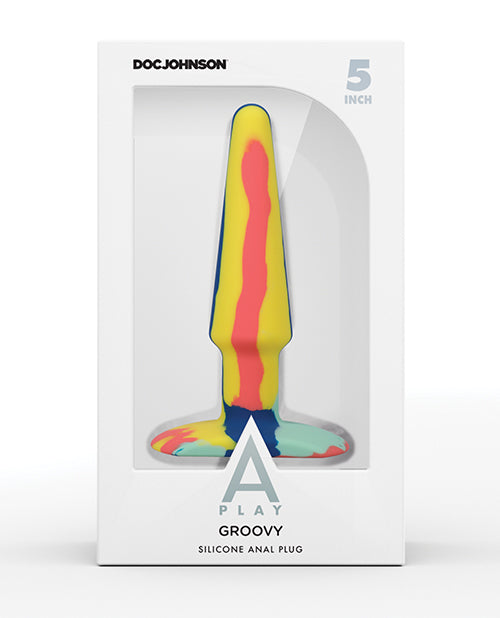 A Play 5" Groovy Silicone Anal Plug | Pleasura