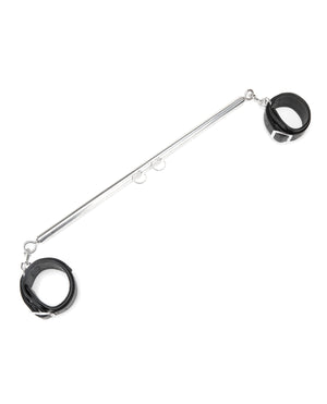 Lux Fetish Expandable Bar Spreader Set w/Leatherette Cuffs | Pleasura