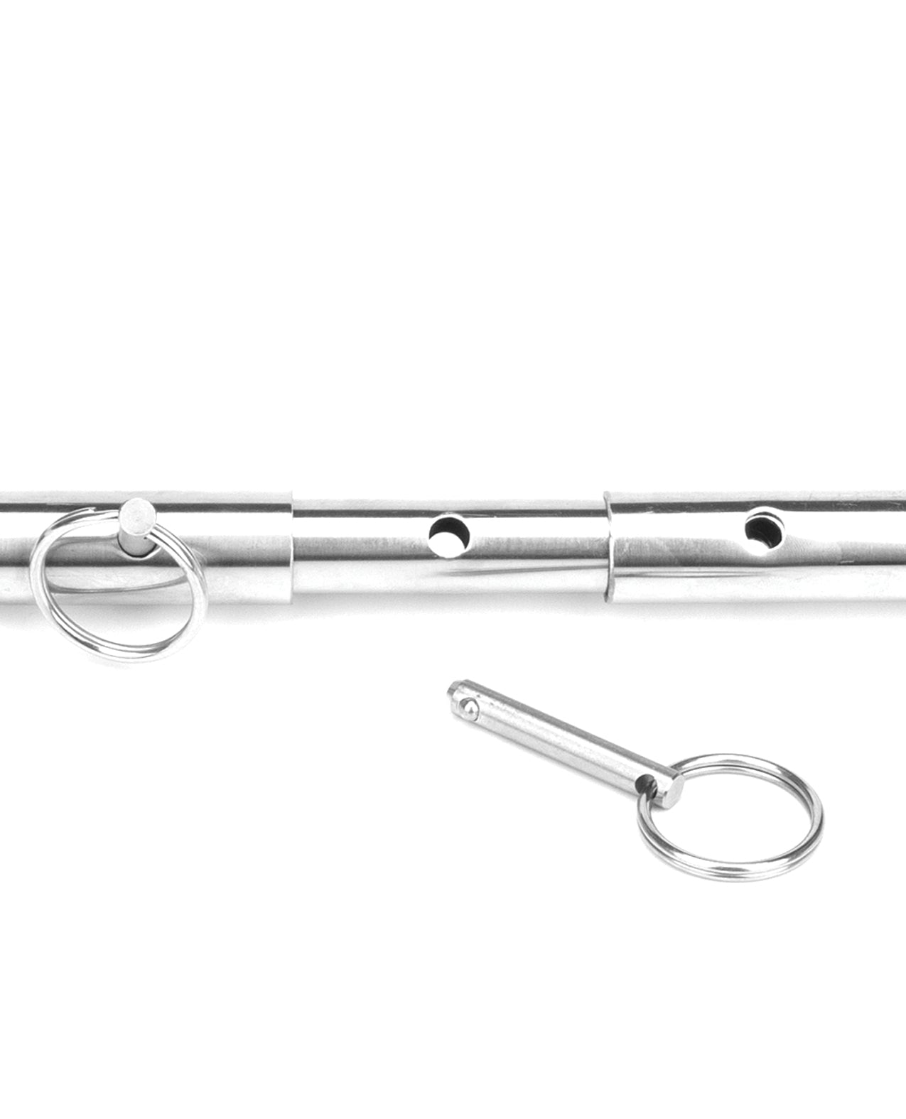 Lux Fetish Expandable Bar Spreader Set w/Leatherette Cuffs | Pleasura