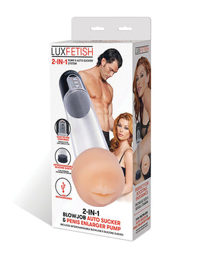 Lux Fetish 2-in-1 Blowjob Sucker & Penis Enlarger Pump | Pleasura