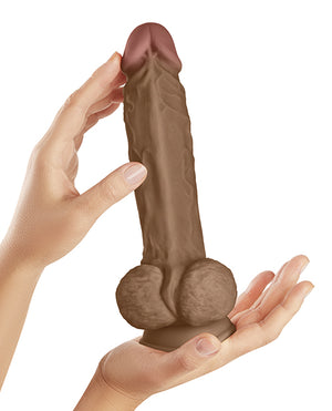 Shaft Model A Flexskin Liquid Silicone 9.5" Dong w/Balls | Pleasura