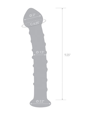 Glas 10" Mr. Swirly Dildo - Red | Pleasura