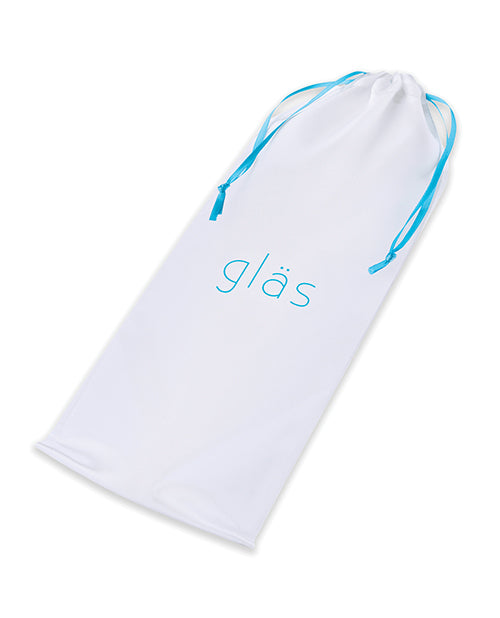 Glas 9" Purple Rose Nubby Glass Dildo - Purple/Pink | Pleasura