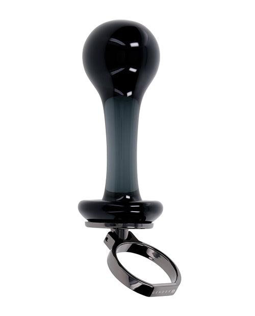 Gender X Blow Pop Glass Anal Plug - Black | Pleasura