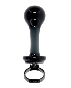 Gender X Blow Pop Glass Anal Plug - Black | Pleasura