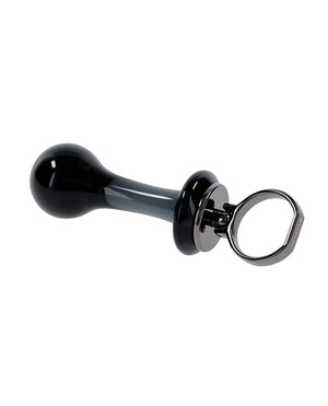 Gender X Blow Pop Glass Anal Plug - Black | Pleasura