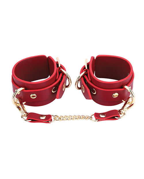 Kinky Play Box Federico Luxurious Leather Restraint Kit - Red | Pleasura