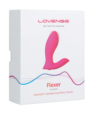 Lovense Flexer Dual Panty Vibrator - Pink | Pleasura