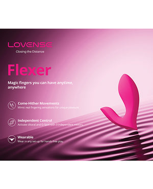 Lovense Flexer Dual Panty Vibrator - Pink | Pleasura