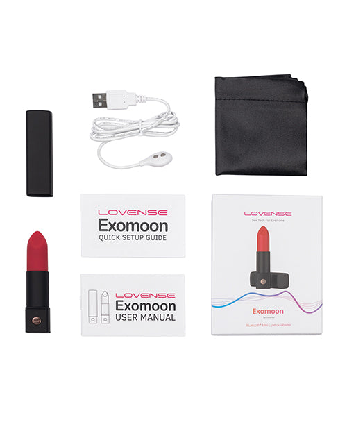 Lovense Exomoon Lipstick Vibe - Red | Pleasura
