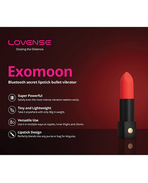 Lovense Exomoon Lipstick Vibe - Red | Pleasura