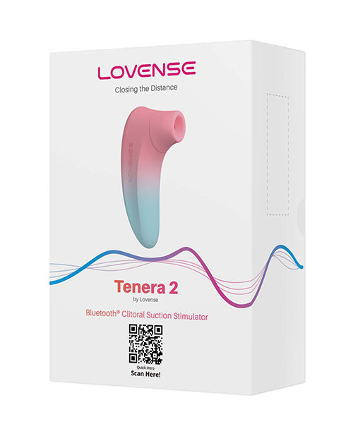 Lovense Tenera 2 Bluetooth Clitoral Suction Stimulator - Pink/Blue | Pleasura