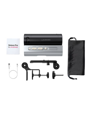 Lovense Solace Pro Thrusting Masturbator - Black | Pleasura