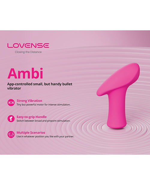 Lovense Ambi Bullet - Pink | Pleasura