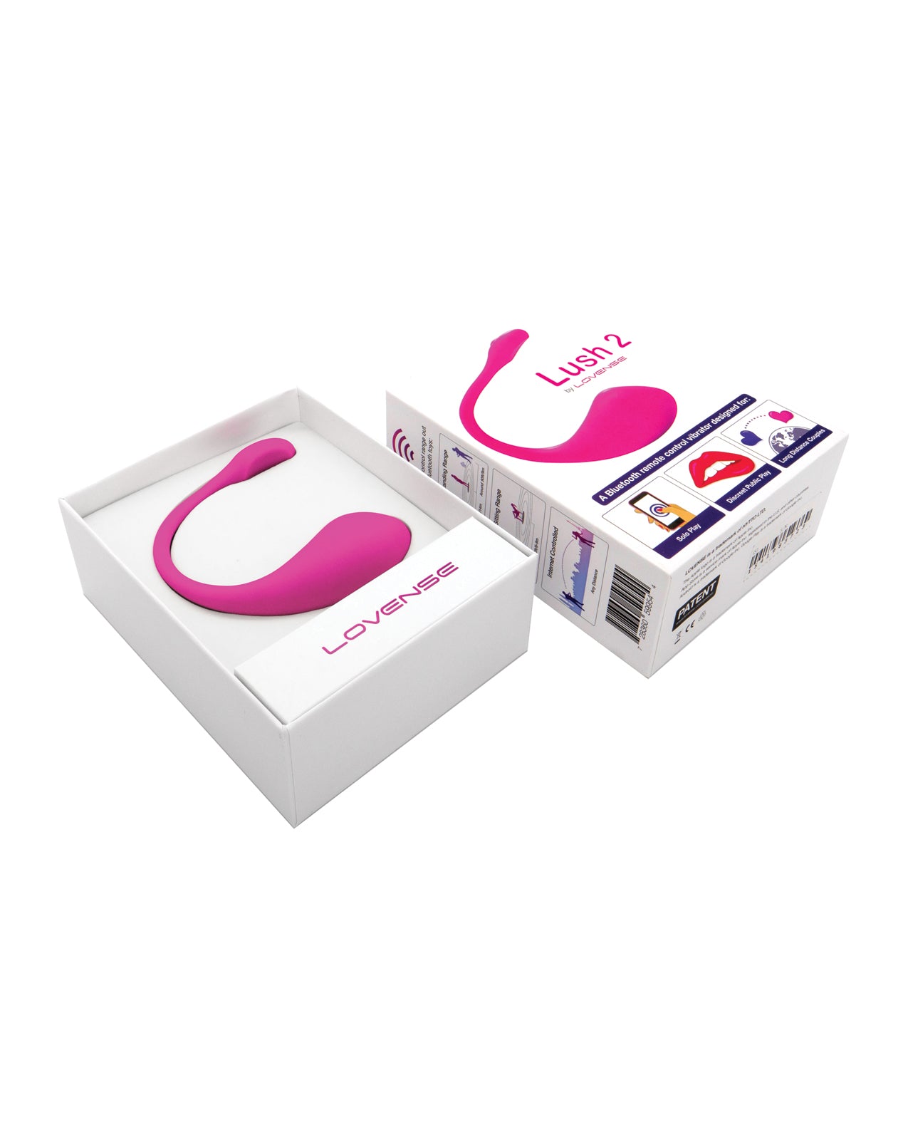 Lovense Lush 2.0 Sound Activated Vibrator - Pink | Pleasura