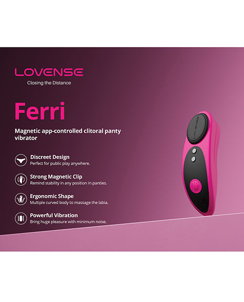 Lovense Ferri Panty Vibe - Pink | Pleasura