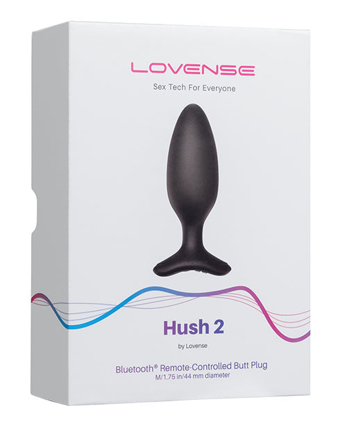 Lovense Hush 2 1.75" Butt Plug - Black | Pleasura