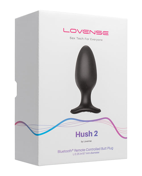Lovense Hush 2 2.25" Butt Plug - Black | Pleasura