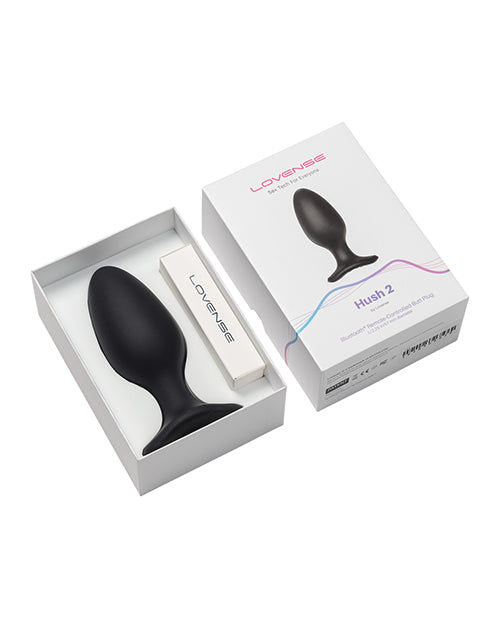 Lovense Hush 2 2.25" Butt Plug - Black | Pleasura