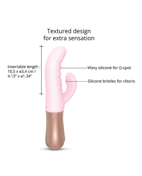 Love to Love Sassy Bunny Thrusting G-Spot Rabbit - Baby Pink | Pleasura