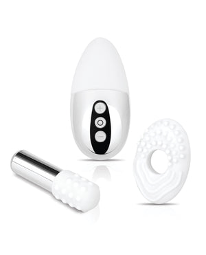 Le Wand Little Pleasures 6 pc Kit - Chrome | Pleasura