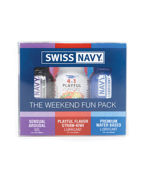 Swiss Navy Weekend Fun Pack of 3 - 1 oz | Pleasura