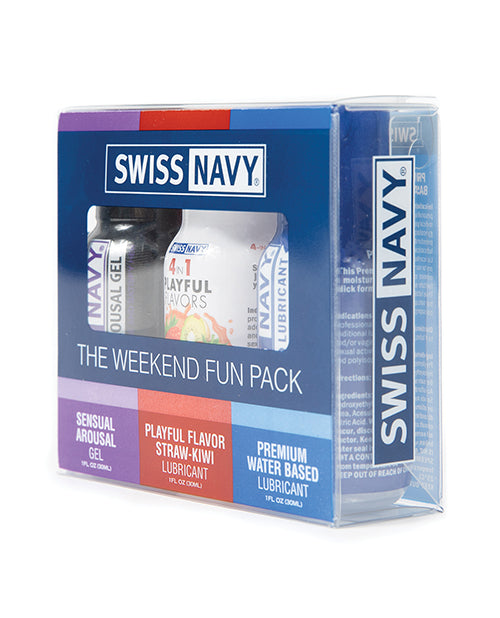 Swiss Navy Weekend Fun Pack of 3 - 1 oz | Pleasura