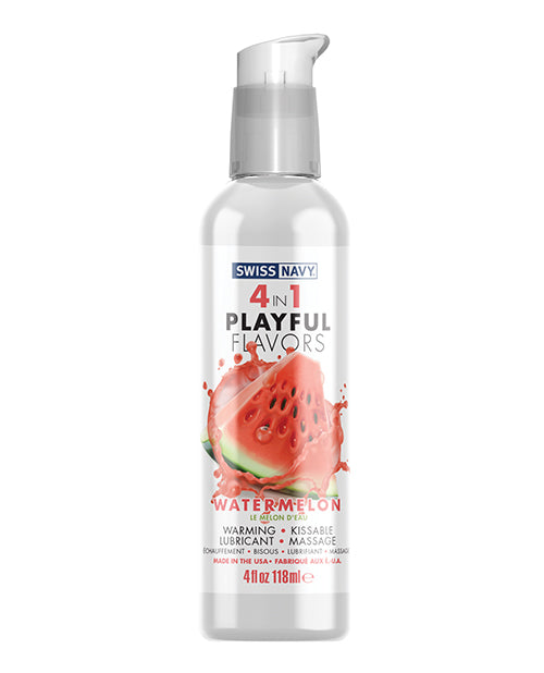 Swiss Navy 4 in 1 Playful Flavors Watermelon | Pleasura