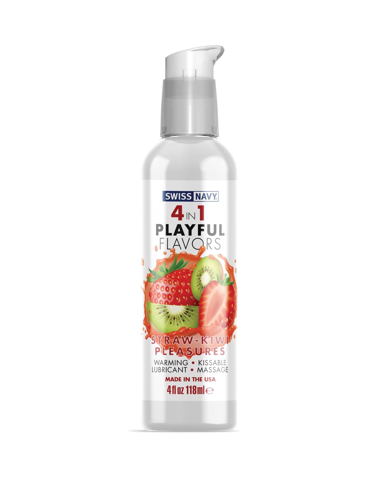 Swiss Navy 4 in 1 Playful Flavors Strawberry Kiwi Pleasure | Pleasura