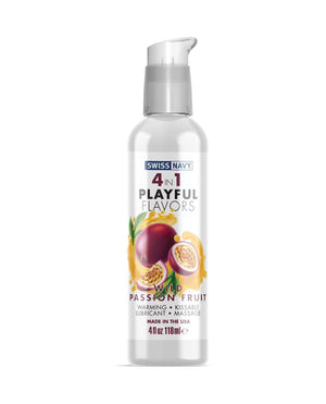 Swiss Navy 4 in 1 Playful Flavors Wild Passion Fruit - 4 oz | Pleasura