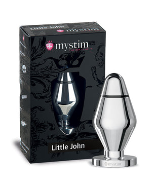 Mystim Little John Buttplug Small Aluminum - Silver | Pleasura