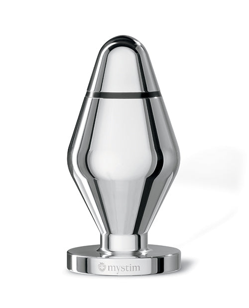 Mystim Little John Buttplug Small Aluminum - Silver | Pleasura