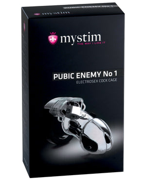 Mystim Pubic Enemy #1 Cock Cage - Clear | Pleasura