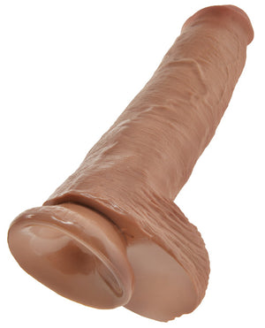King Cock 11" Cock w/Balls - Tan | Pleasura