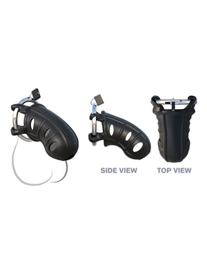 Fantasy C-Ringz Hardcore Silicone Cock Blocker - Black | Pleasura