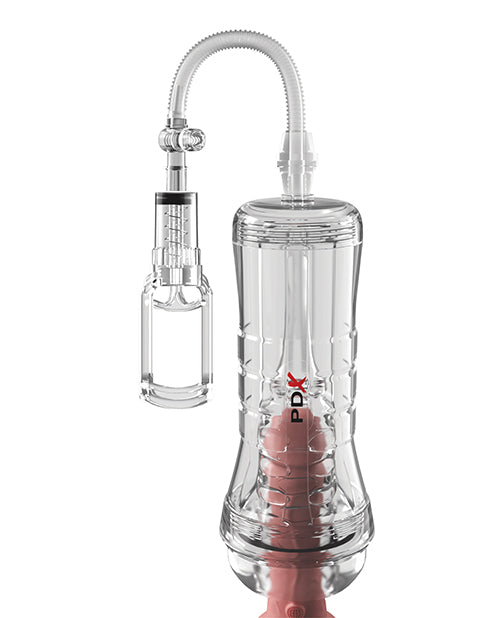 PDX Elite ViewTube Vac XXL Pump See-Thru EZ-Grip Pump Stroker - Clear | Pleasura