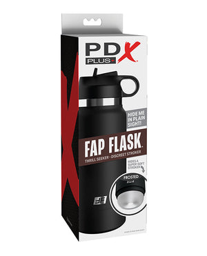 PDX Plus Fap Flask Thrill Seeker Stroker - Frosted/Black | Pleasura