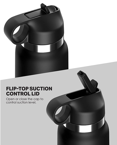 PDX Plus Fap Flask Thrill Seeker Stroker - Frosted/Black | Pleasura