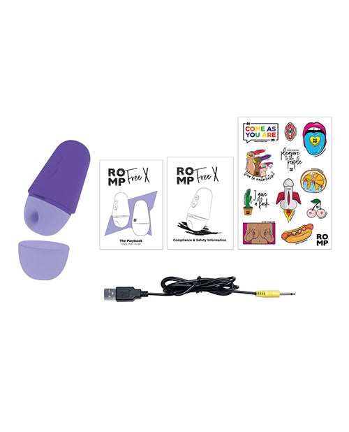 ROMP Free X Clitoral Vibrator - Purple | Pleasura