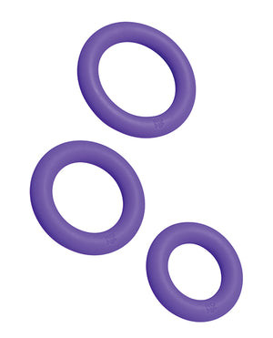 ROMP Remix Trio Penis Ring Set of 3 - Purple | Pleasura