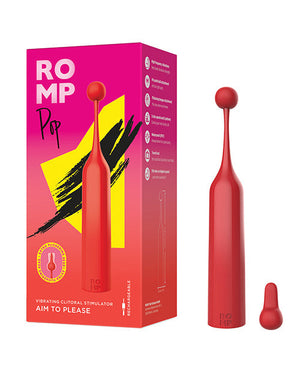 ROMP Pop Vibrating Clitoral Stimulator - Coral | Pleasura