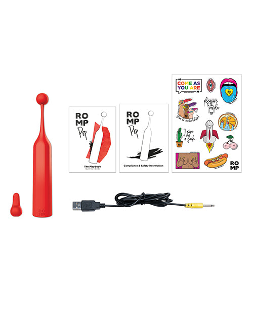 ROMP Pop Vibrating Clitoral Stimulator - Coral | Pleasura