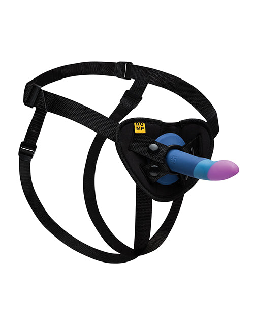 ROMP Piccolo 3 Color 5.5" Dildo Pegging Kit - Blue | Pleasura