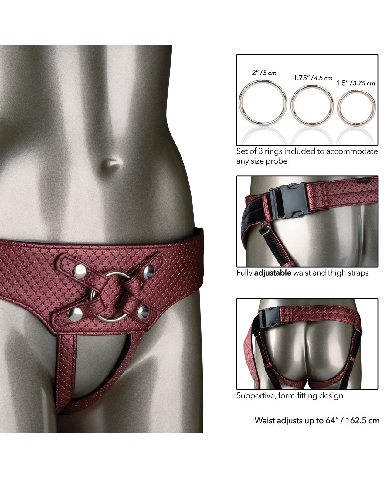 Her Royal Harness The Regal Empress - Red | Pleasura