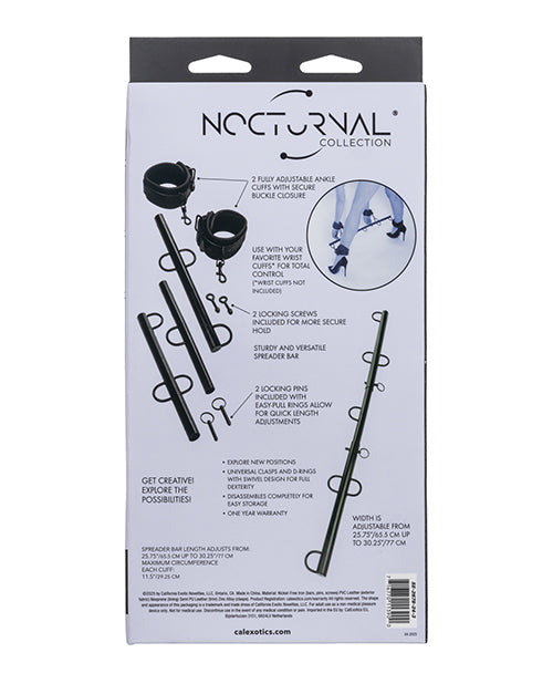 Nocturnal Collection Spreader Bar w/Cuffs | Pleasura