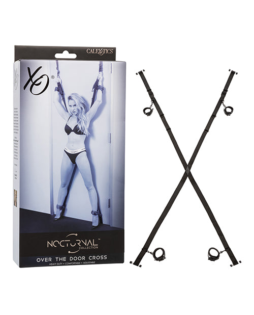 Nocturnal Collection Over the Door Cross - Black | Pleasura