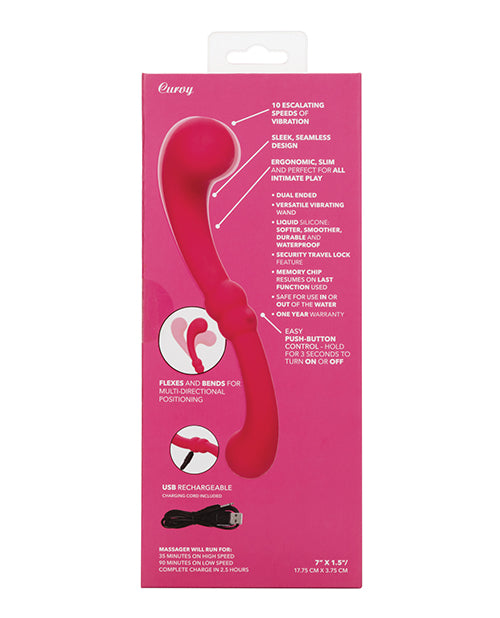 Pretty Little Wands Curvy Massager - Pink | Pleasura